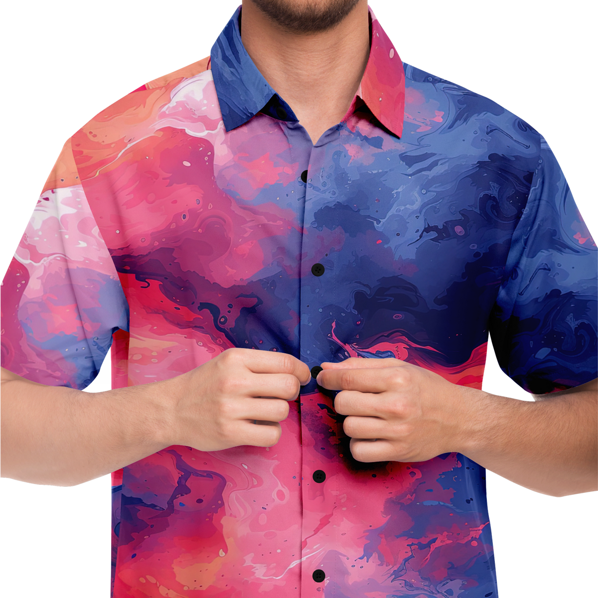 Quantum Tides Button Down Shirt