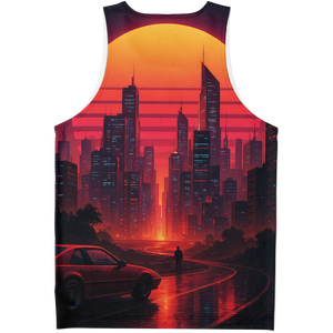Neon Sunrise Men's Tank Top