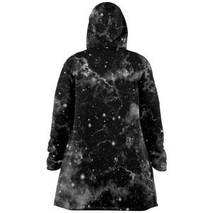 Dark Matter Cloak (Black Fur) - Festival Clothing, Rave Outfits, EDM Gear