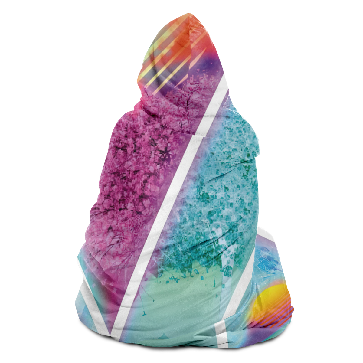 Dimensions Collide Hooded Blanket