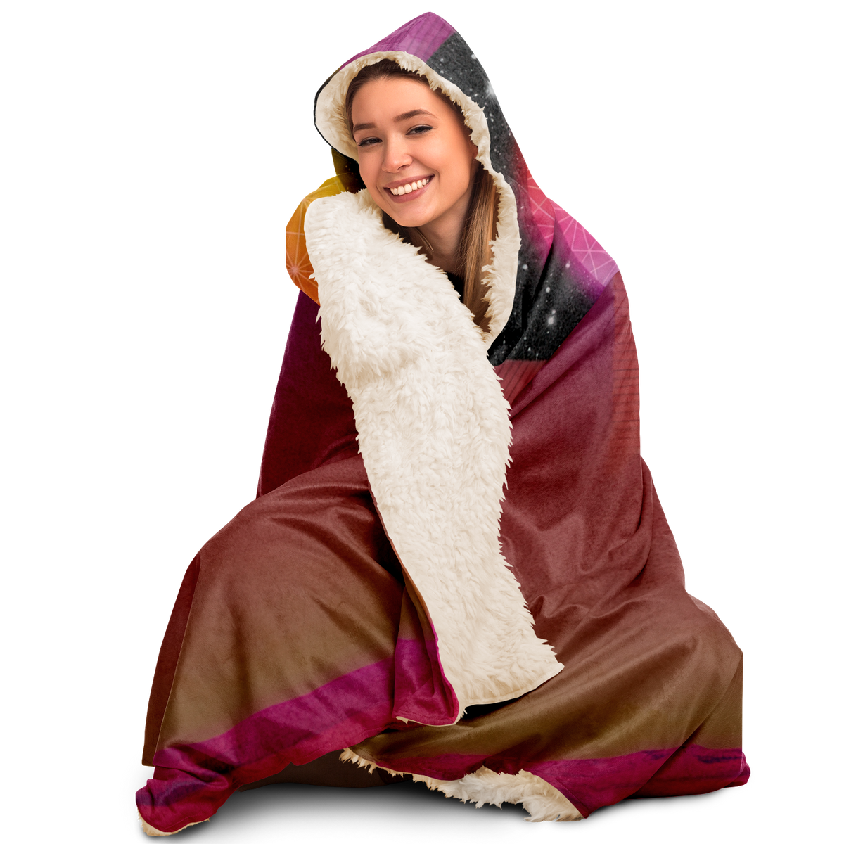 Desert Continuum Hooded Blanket