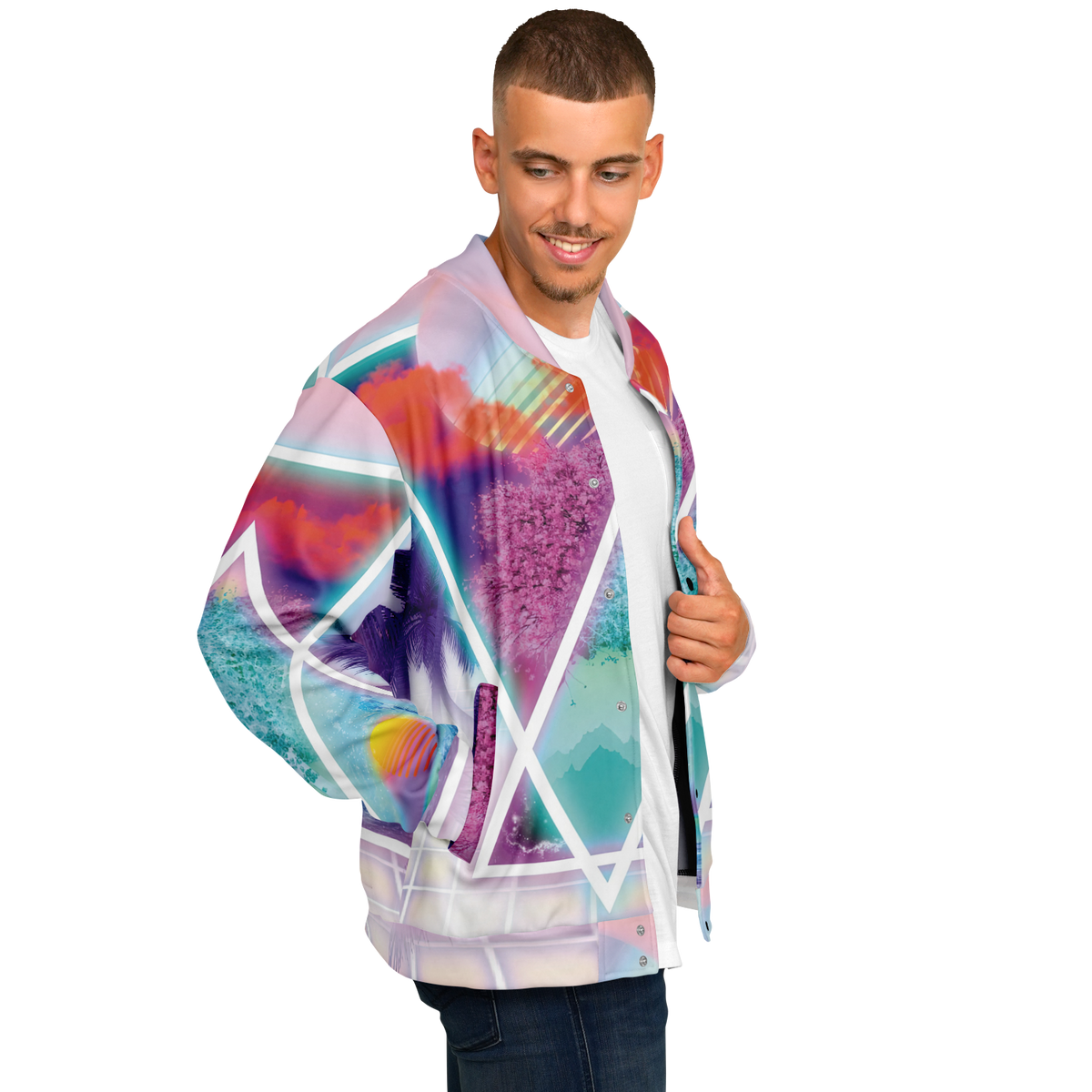 Dimensions Collide Varsity Jacket