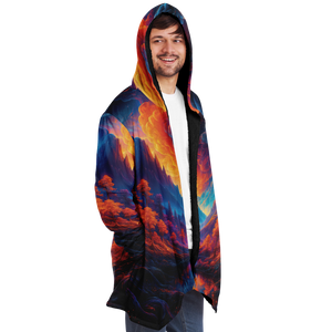 Wonderland Valley Cloak (Black Fur) - Festival Clothing, Rave Outfits, EDM Gear