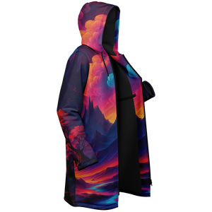 Spectral Heights Zip Up Cloak (Black Fur)