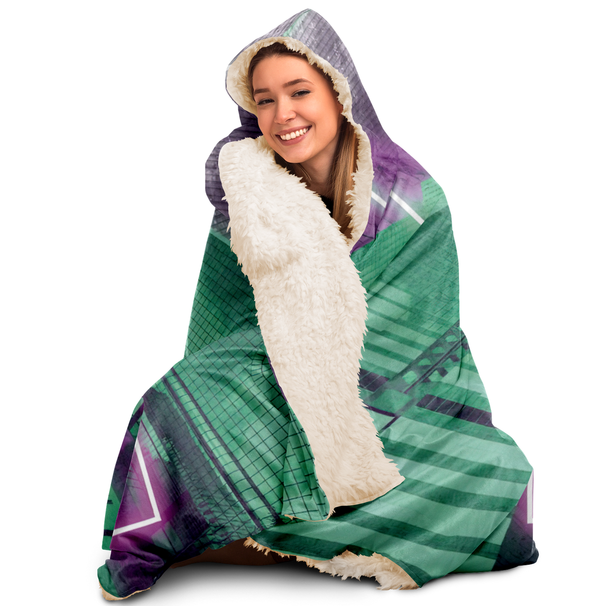 City of Radiance Hooded Blanket