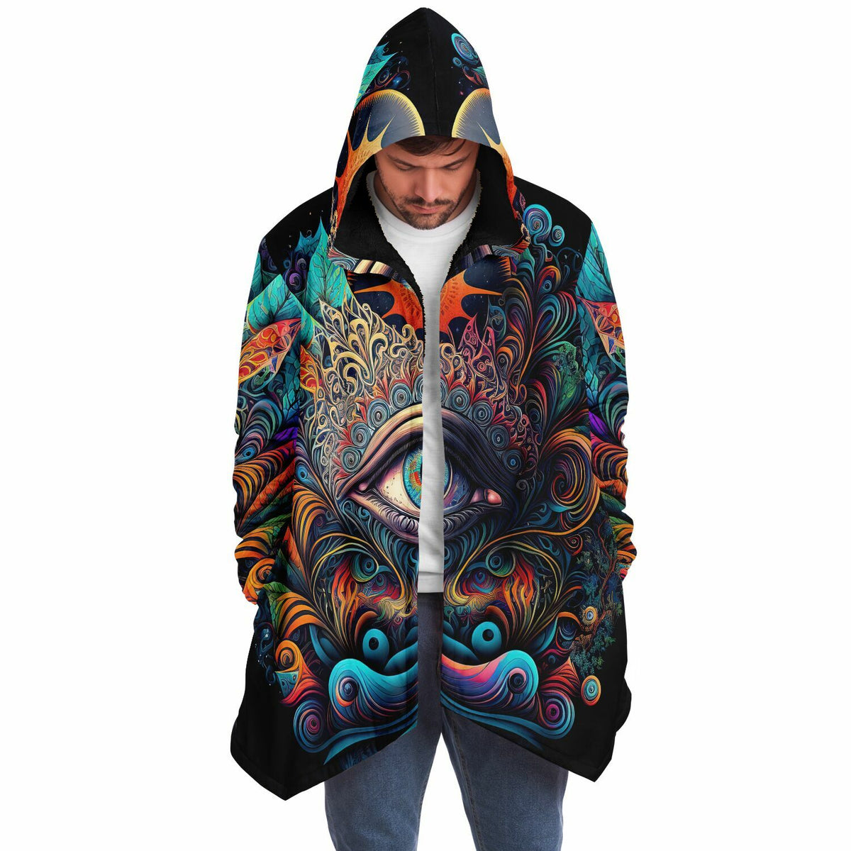 Cosmic Eye Cloak (Black Fur)