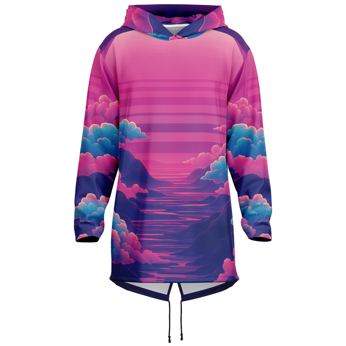 Duskwave Longline Hoodie