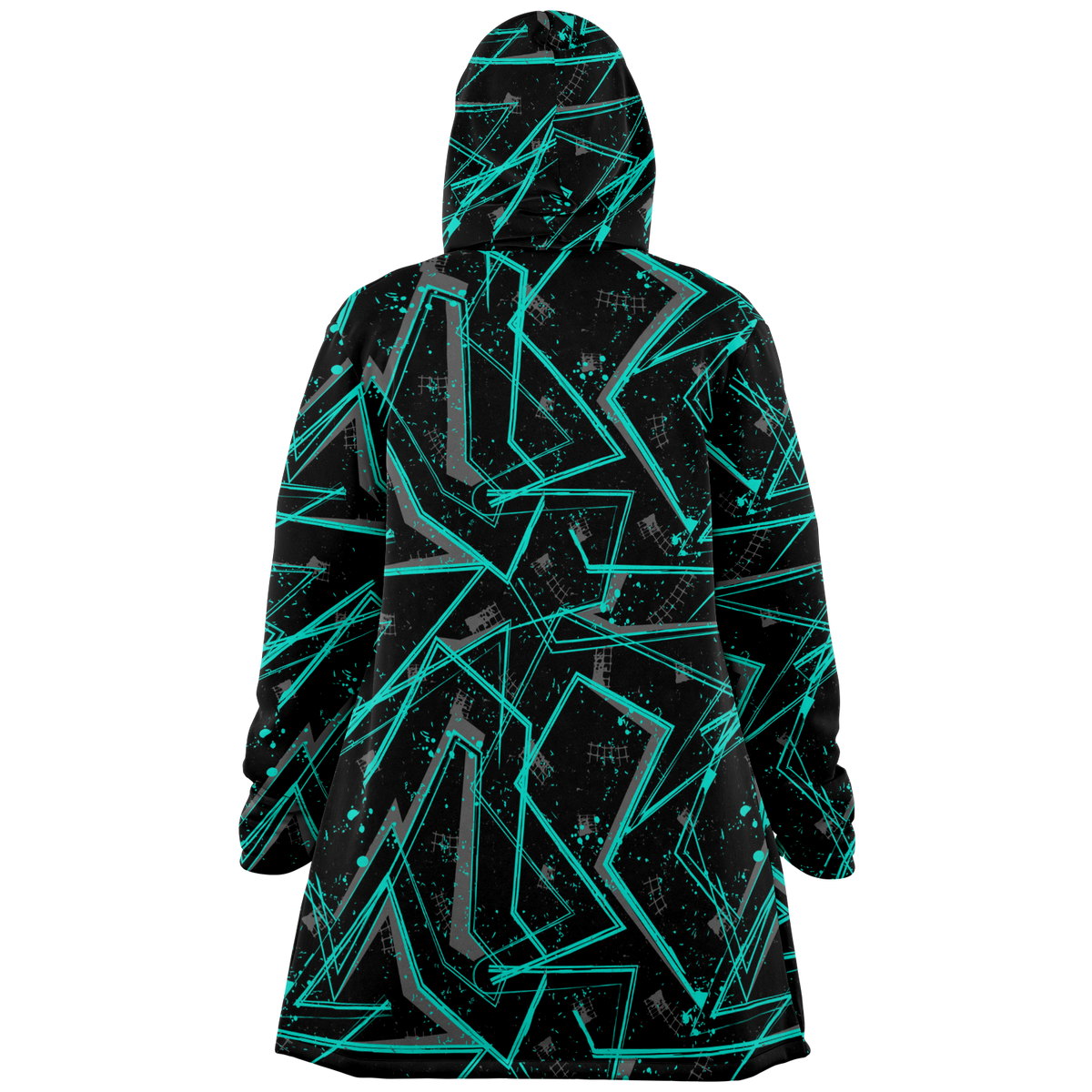Electrostatic Cloak (Black Fur) - Festival Clothing, Rave Outfits, EDM Gear