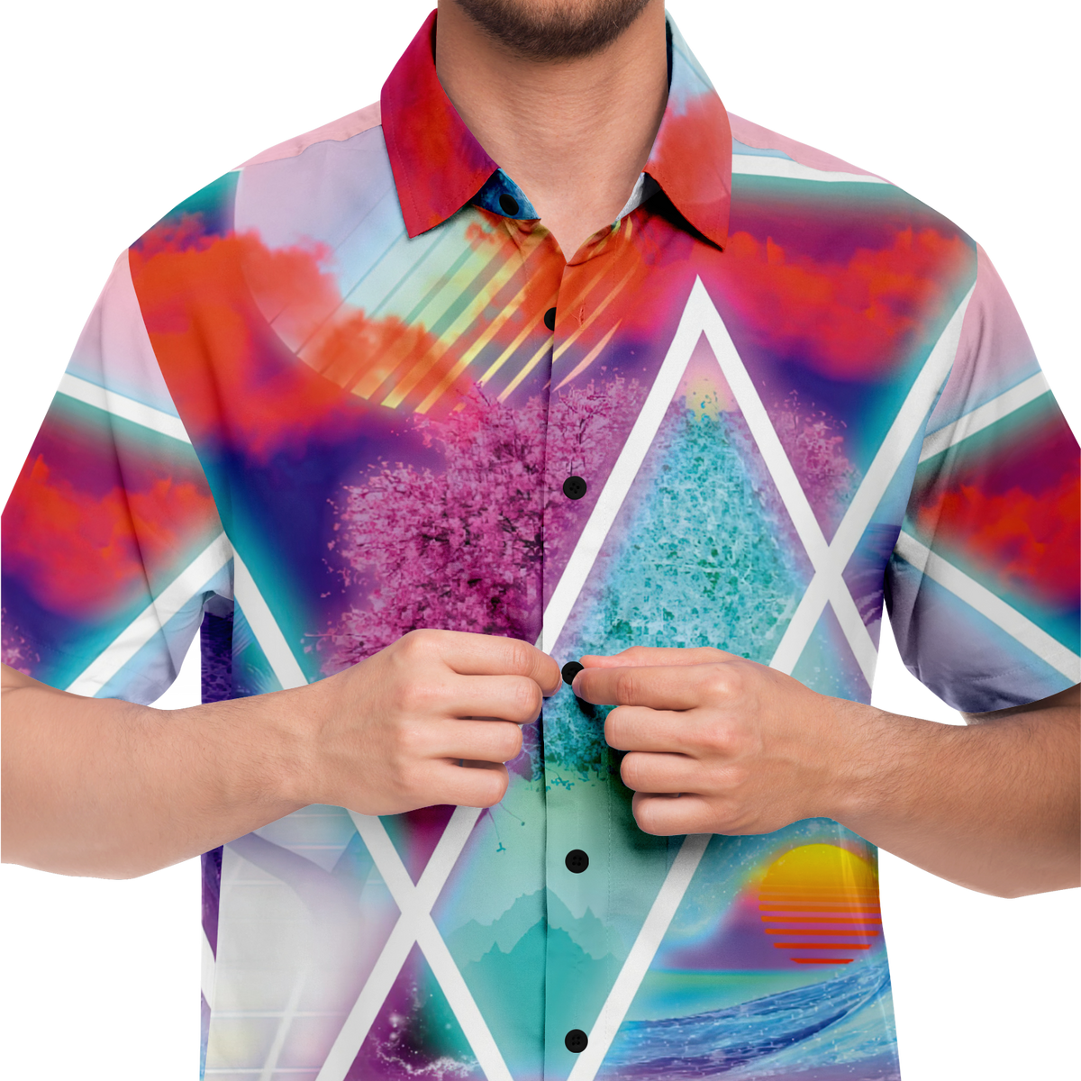 Dimensions Collide Button Down Shirt