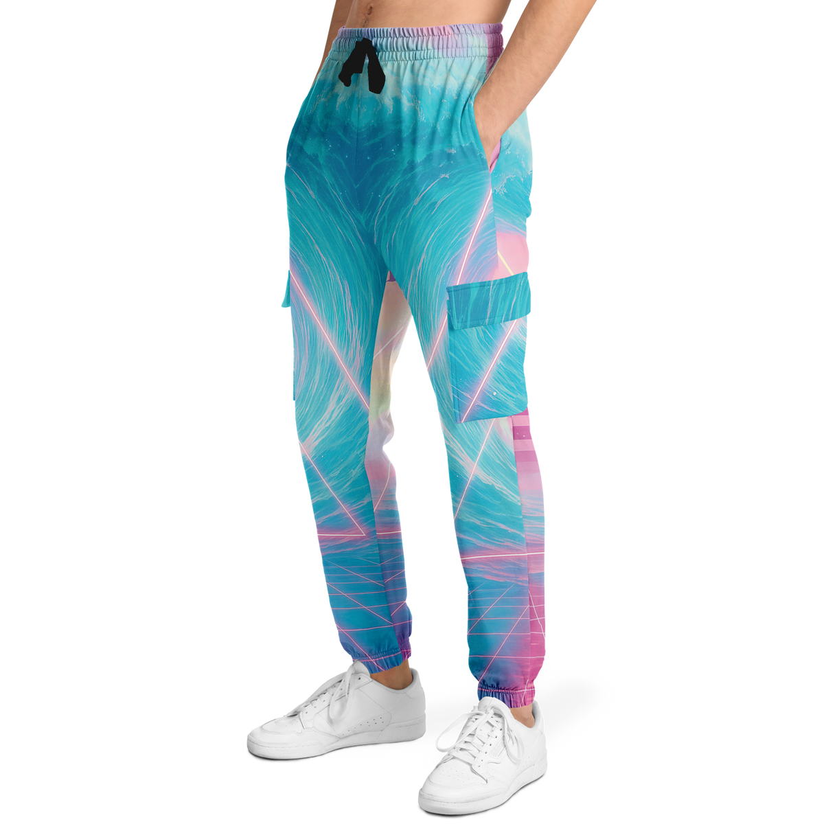 Grid Tide Cargo Joggers