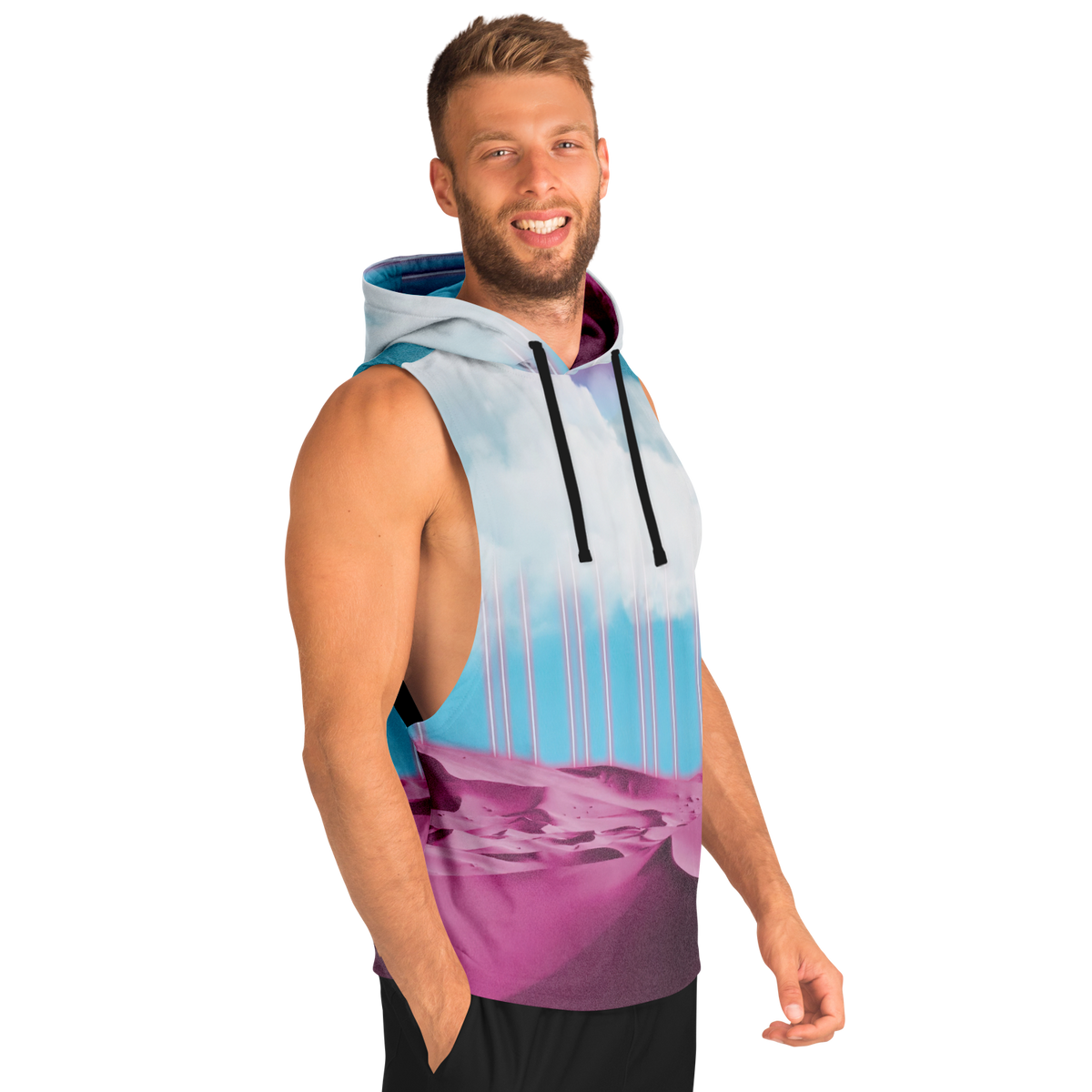 Electric Desert Sleeveless Hoodie
