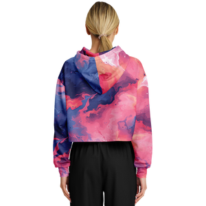 Quantum Tides Cropped Hoodie