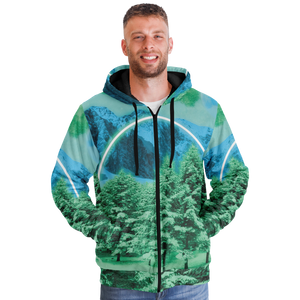 Minty Wonderland Sherpa Hoodie