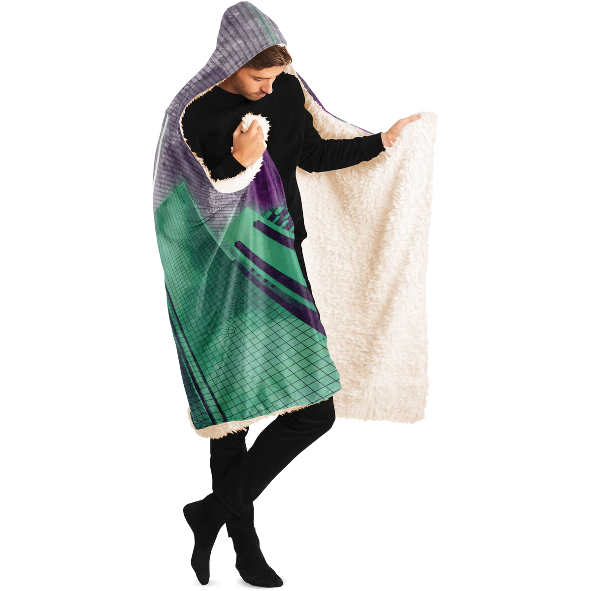 City of Radiance Hooded Blanket