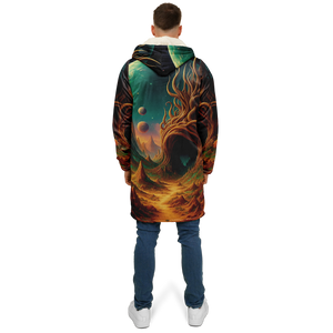 Cosmic Mirage Zip Up Cloak (White Fur)