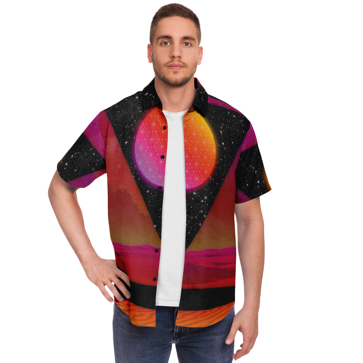 Desert Continuum Button Down Shirt