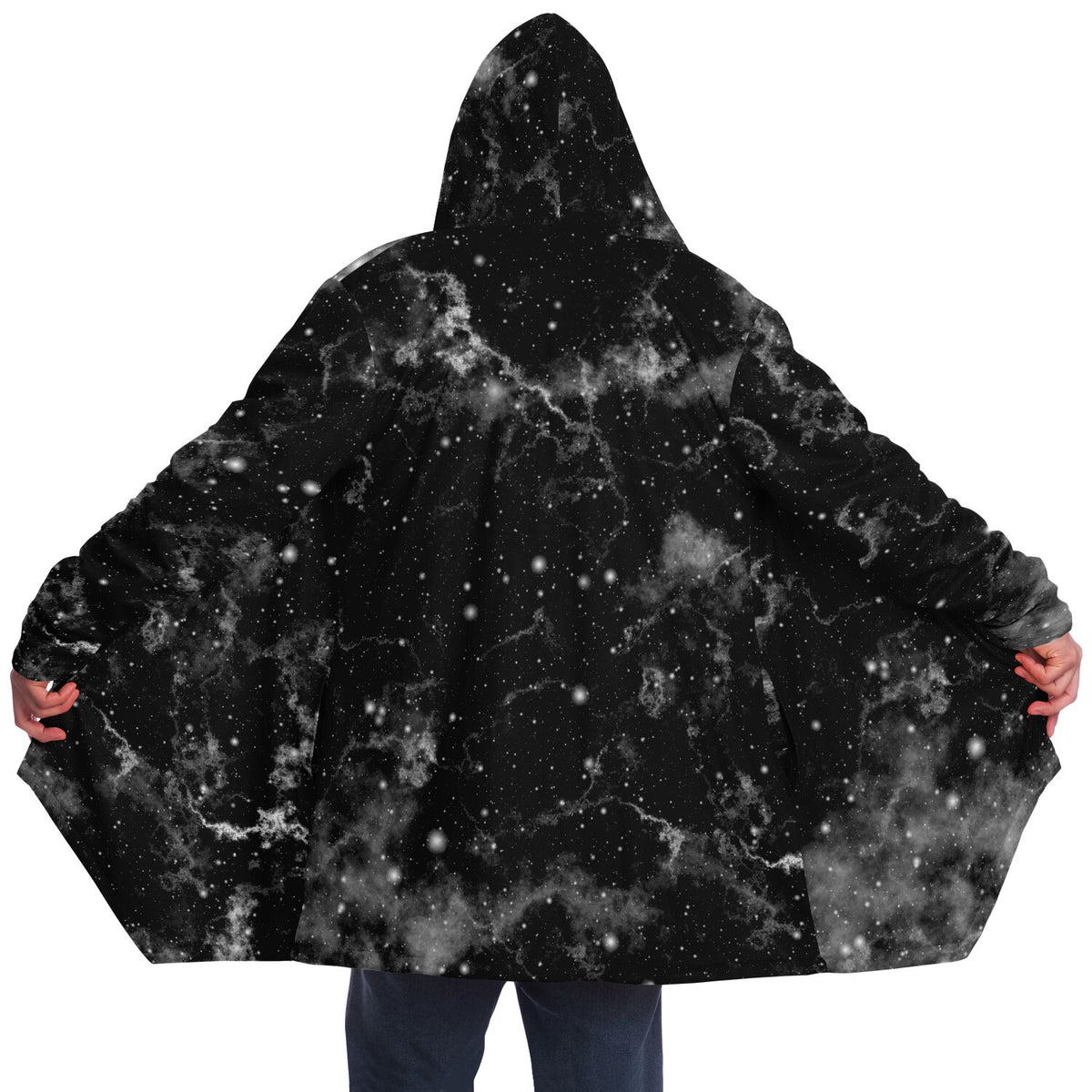Dark Matter Cloak (Black Fur) - Festival Clothing, Rave Outfits, EDM Gear