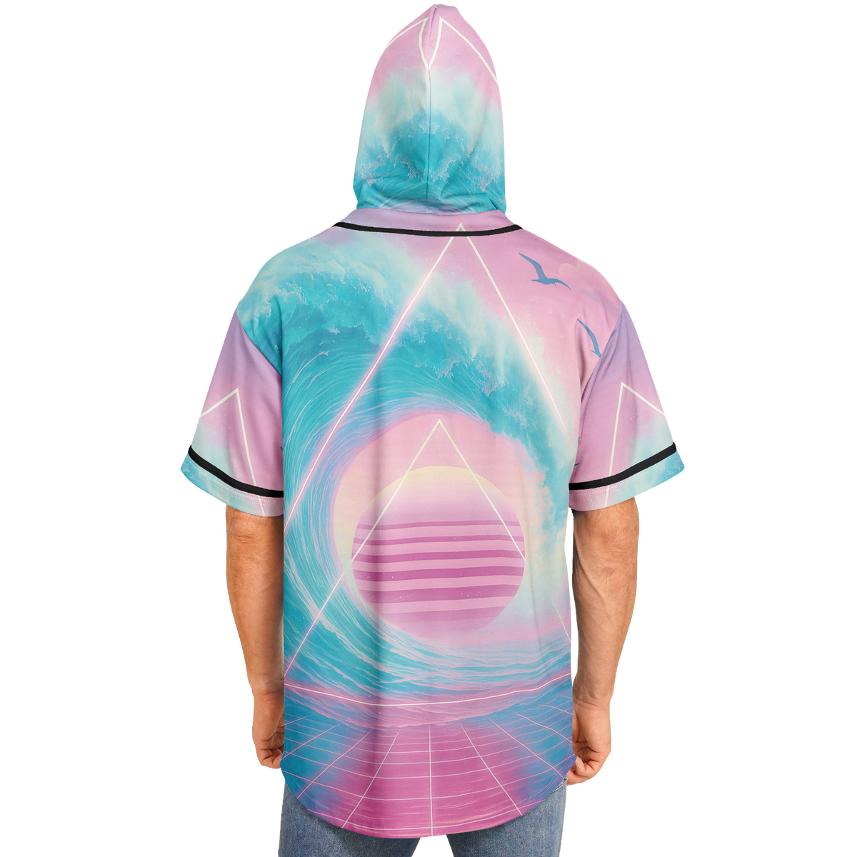 Grid Tide Hooded Jersey