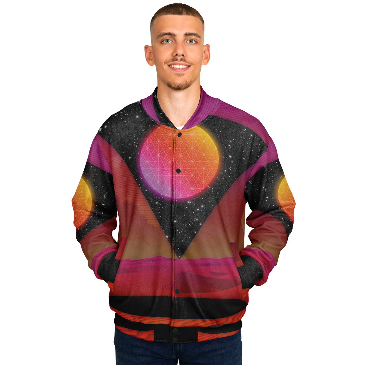 Desert Continuum Varsity Jacket