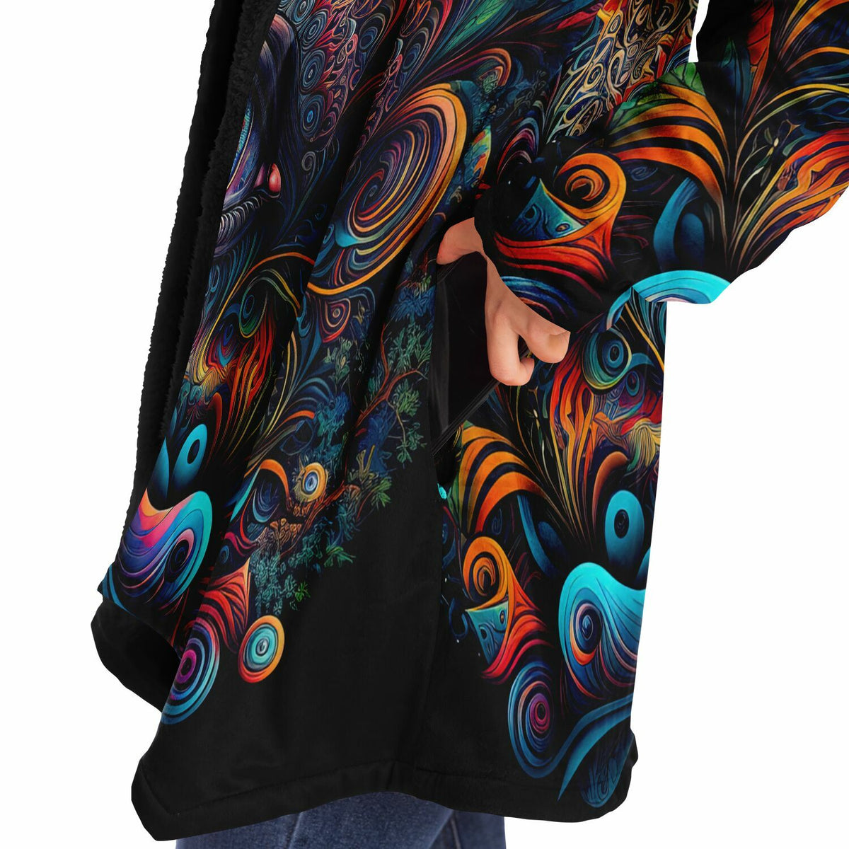 Cosmic Eye Cloak (Black Fur)