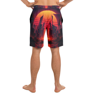 Neon Sunrise Board Shorts