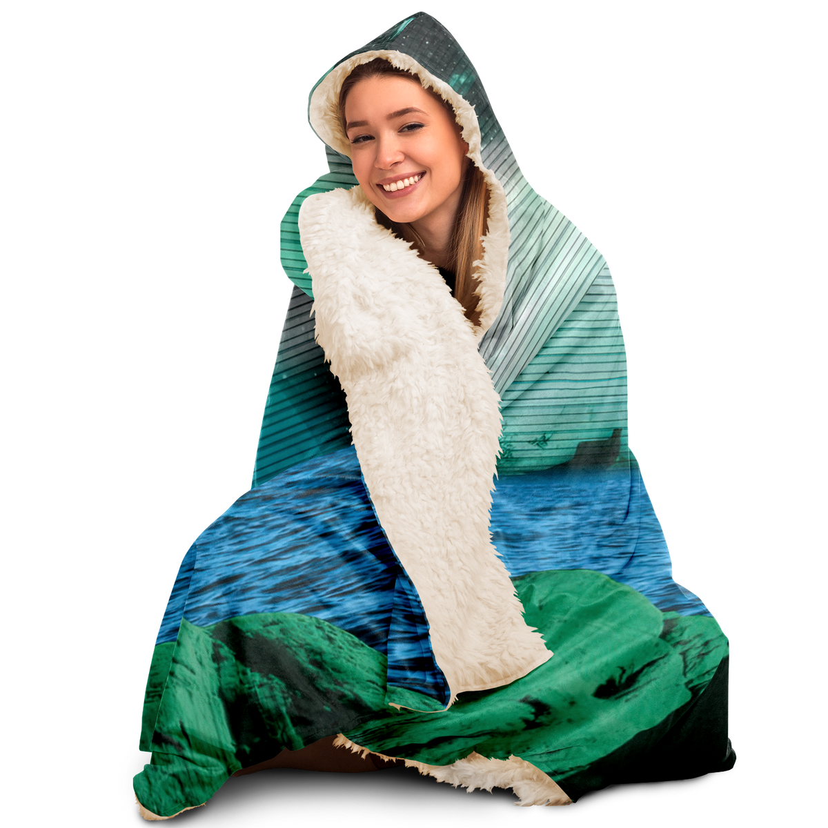 Emerald Canyon Hooded Blanket