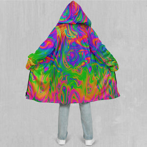 Acid Pool Zip Up Cloak (White Fur)