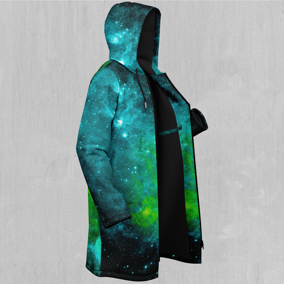 Acidic Realm Zip Up Cloak (Black Fur)