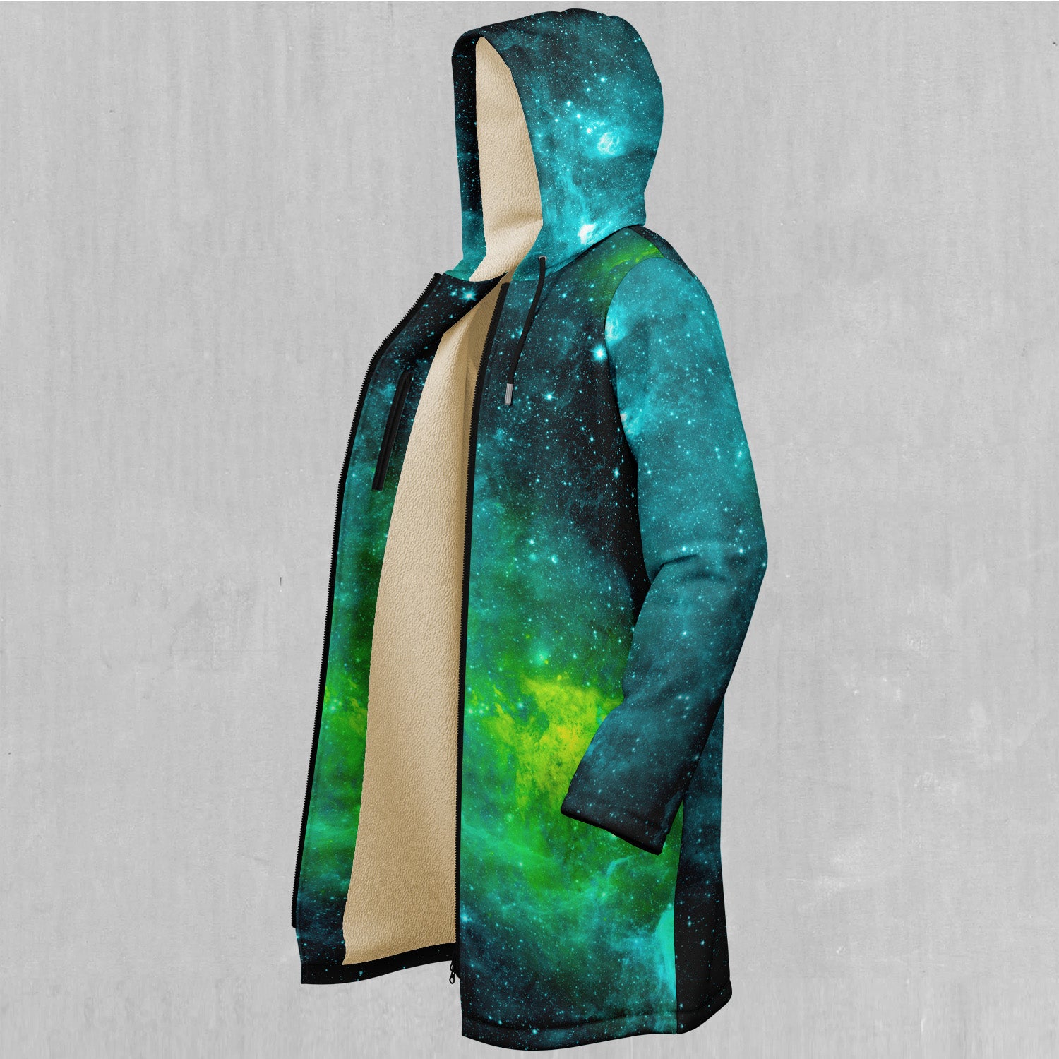 Acidic Realm Zip Up Cloak (White Fur)