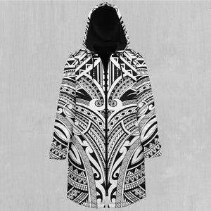 Ancient Tribe Zip Up Cloak (Black Fur)