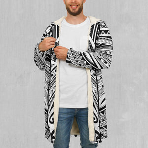 Ancient Tribe Zip Up Cloak (White Fur)