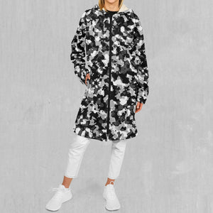 Arctic Camo Zip Up Cloak (White Fur)