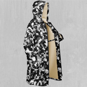 Arctic Camo Zip Up Cloak (White Fur)