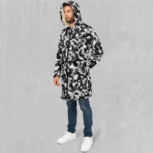 Arctic Camo Zip Up Cloak (White Fur)