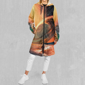 Astral Coast Zip Up Cloak (White Fur)