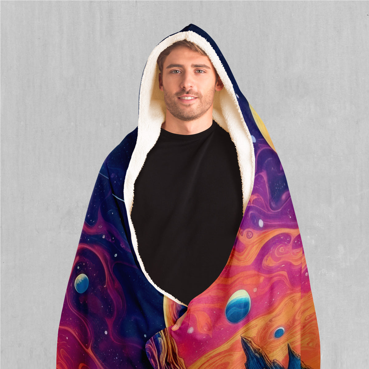 Astral Odyssey Hooded Blanket
