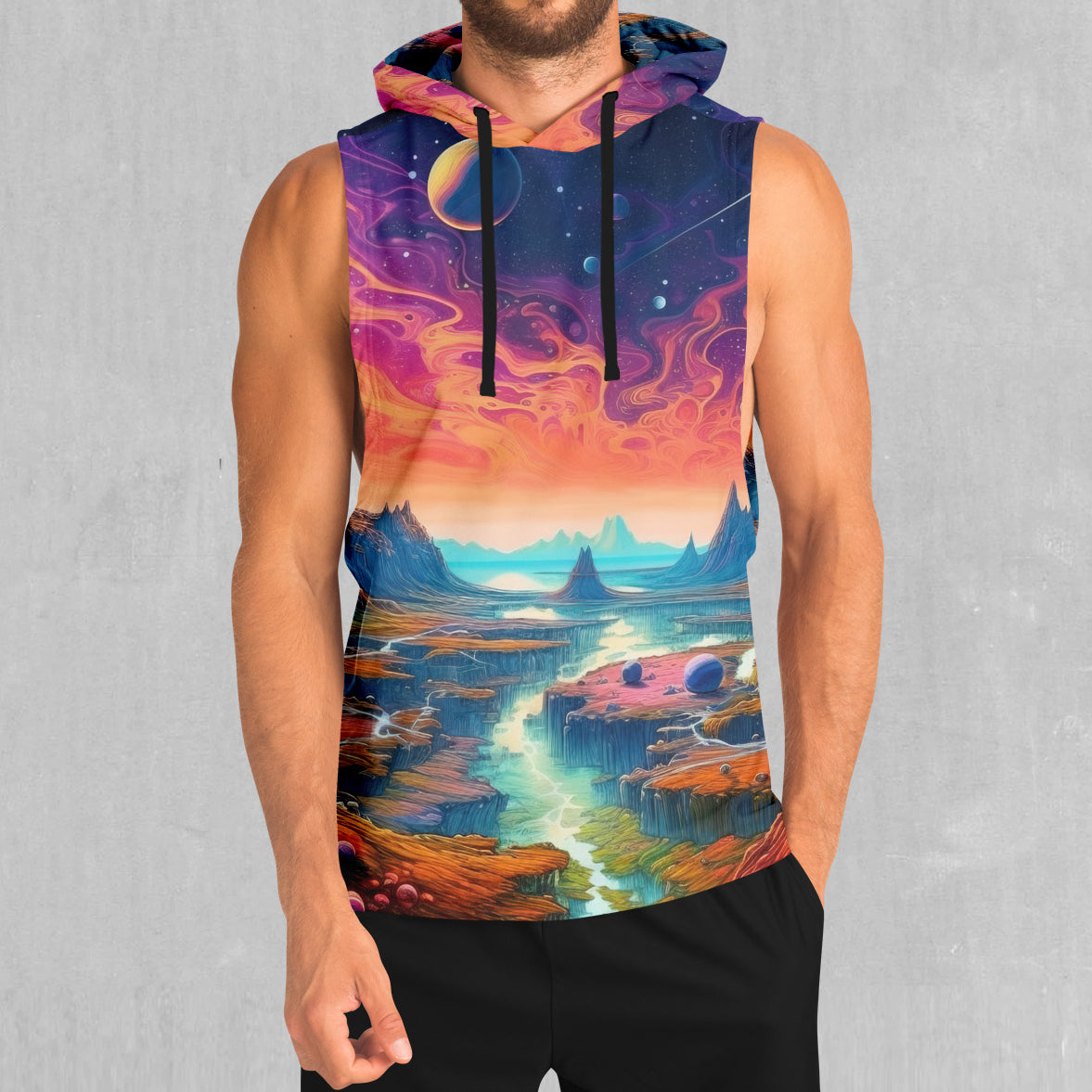 Astral Odyssey Sleeveless Hoodie
