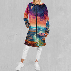 Astral Odyssey Zip Up Cloak (White Fur)