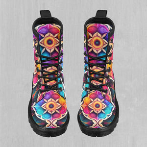 Blossoming Spectrum Women's Lace Up Boots