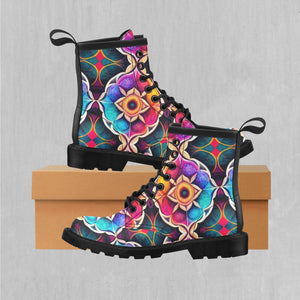 Blossoming Spectrum Women's Lace Up Boots