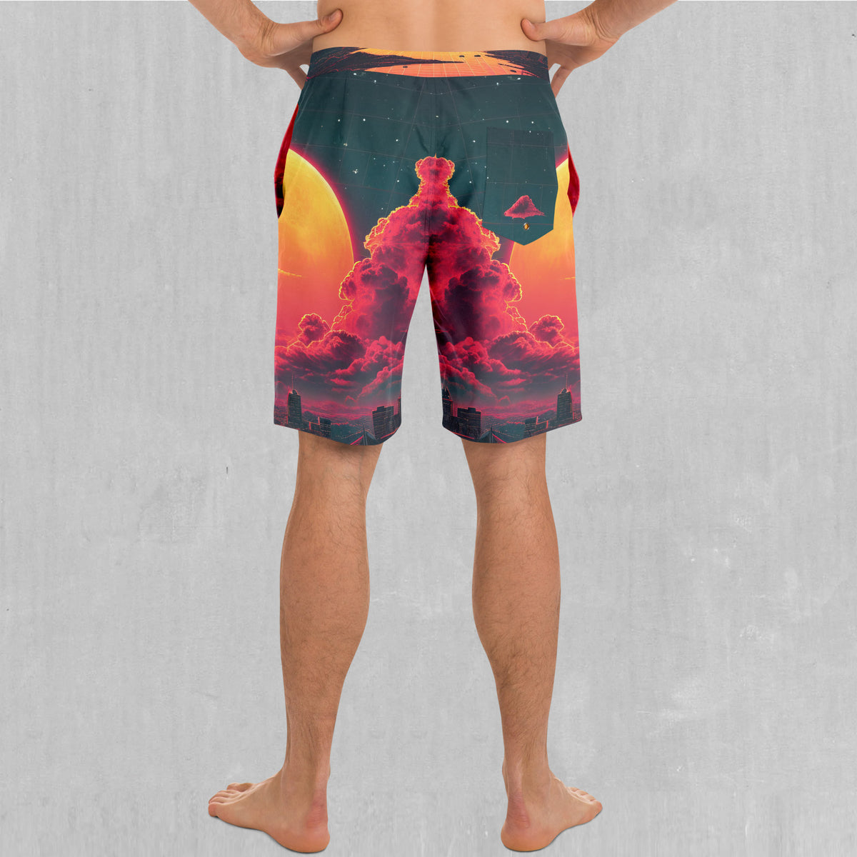 Cyber Skyline Board Shorts