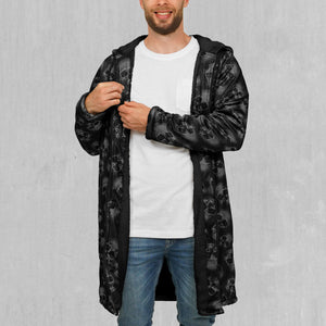 Boneyard Zip Up Cloak (Black Fur)