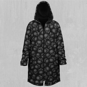 Boneyard Zip Up Cloak (Black Fur)