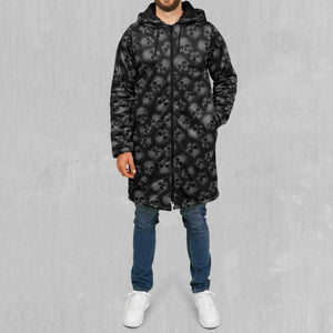 Boneyard Zip Up Cloak (Black Fur)