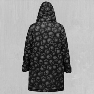 Boneyard Zip Up Cloak (Black Fur)