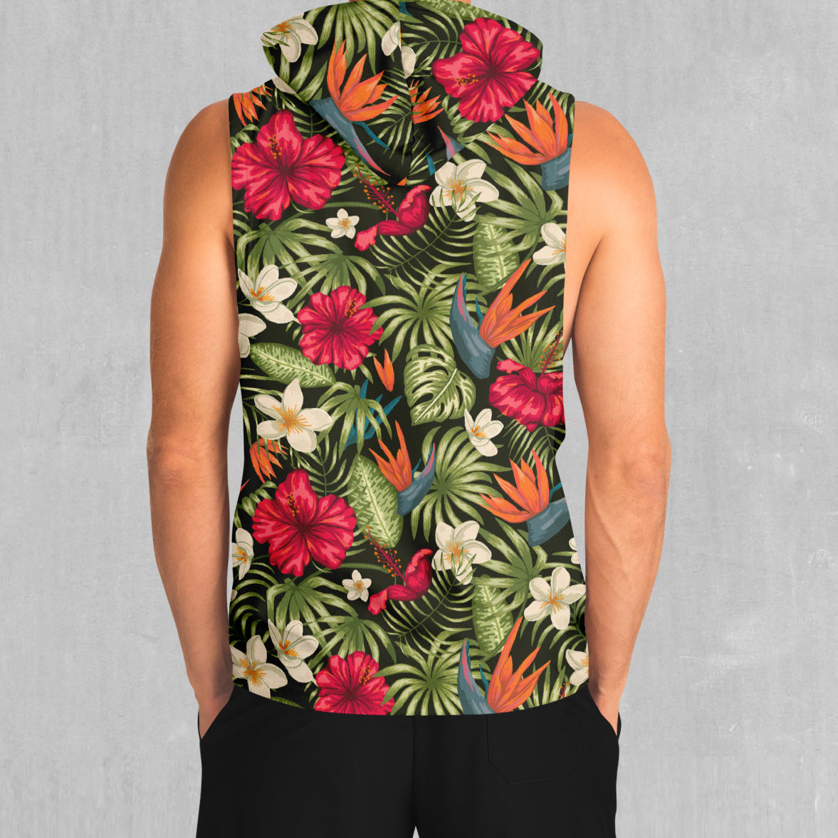 Botanical Sleeveless Hoodie
