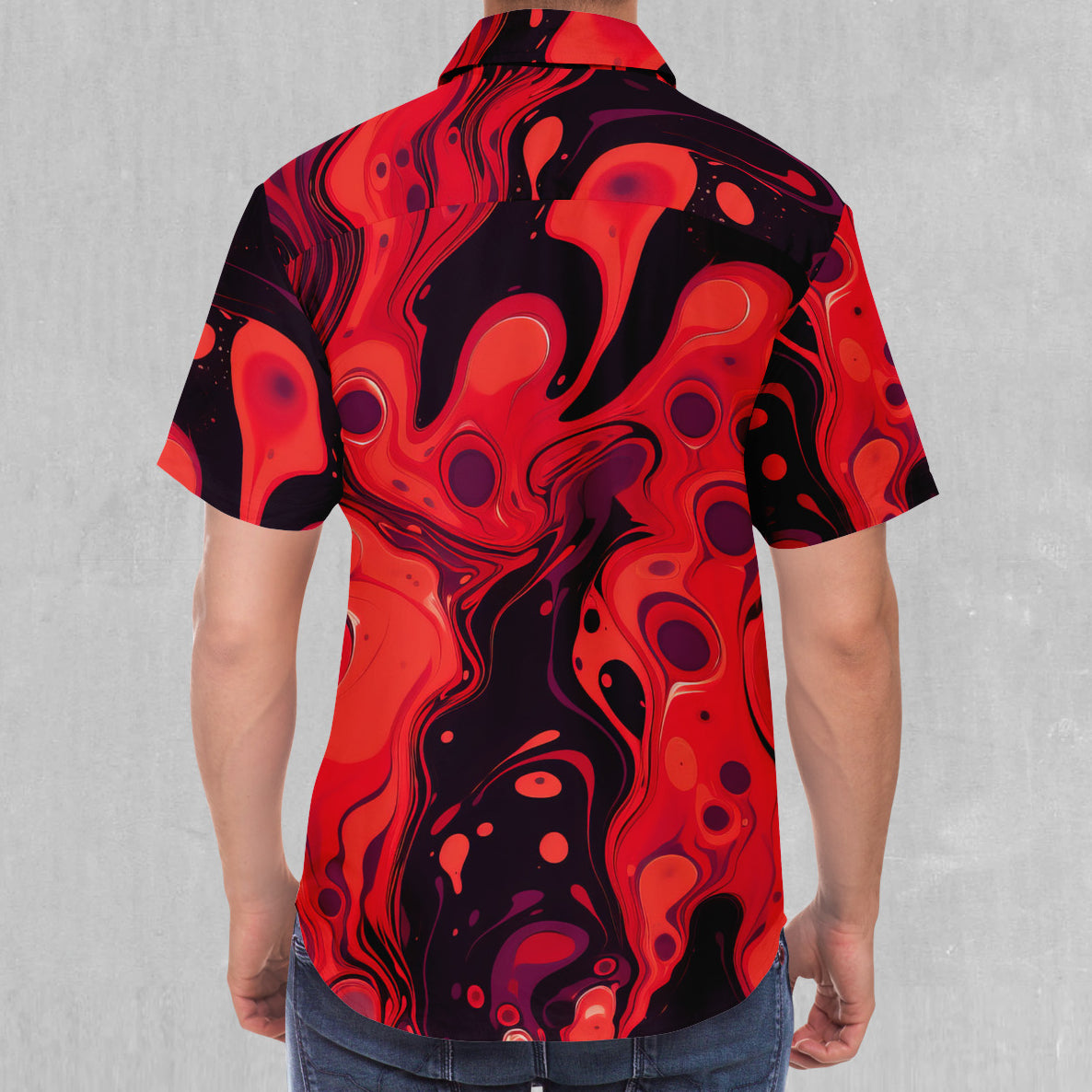 Scarlet Fusion Button Down Shirt