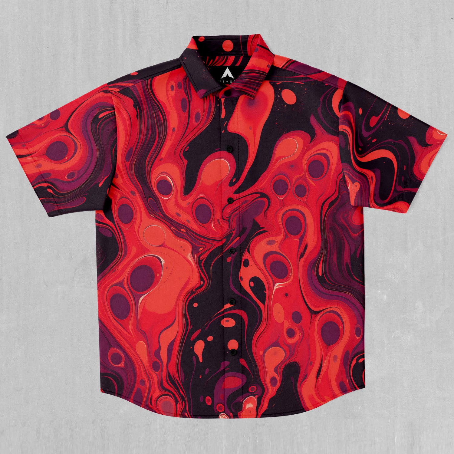 Scarlet Fusion Button Down Shirt