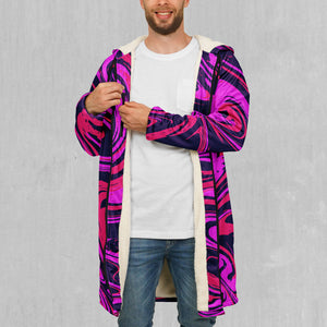 Candy Drip Zip Up Cloak (White Fur)