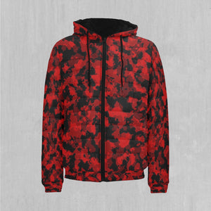 Cardinal Red Camo Puffer Jacket